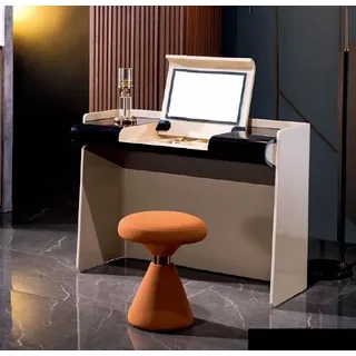 Schminktisch Barock Rokoko Konsolen Tische + Hocker Frisiertisch Make Up Tisch - Beige