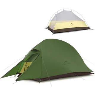 NatureHike Cloud Up 1 Camping Zelt für 1 Person Campingzelt Camping Zelt Ultraleichtes Einzelzelt 20D Wasserdichtes Zelt mit PU4000mm (Olivgrün)