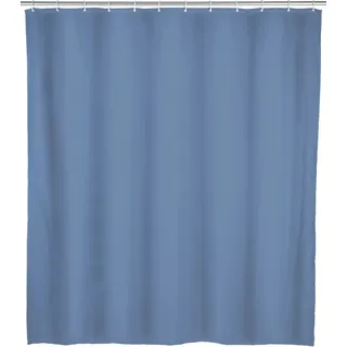 Wenko Duschvorhang aus PEVA Uni Blaugrau 180 cm x 200 cm