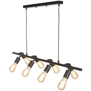 It's about Romi Hängeleuchte , Schwarz , Metall , 28x28-175x105 cm , höhenverstellbar, verstellbare Spotlights , Lampen & Leuchten, Innenbeleuchtung, Hängeleuchten, Pendelleuchten