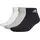 Unisex Kinder Socks 6 Pairs Medium Grey Heather/White/Black 5-6 Years