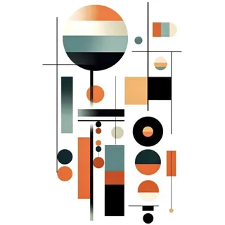 HARTMAN AI Poster – Modern Abstract 06 (30 x 40 cm)