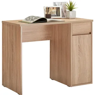 Cantus Schreibtisch , Eichefarben , Holzwerkstoff , 1 Schubladen , rechteckig , Wange , 50x75x91.5 cm , Stauraum , Büromöbel, Schreibtische, Schreibtische