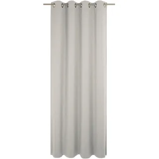 Vorhang WIRTH "Westport" Gr. 2, grau (hellgrau), B:132cm H:175cm, Jacquard, Polyester, Gardinen, Vorhang