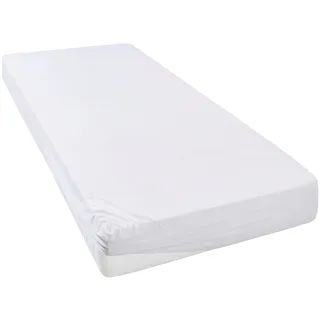 OTTO home Spannbettlaken Jersey 90 x 200 - 140 x 200 - 180 x 200 cm weiß