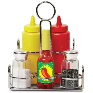 Melissa & Doug Let's Play House! Condiment Set, Küche und Essen, Spielset, 3 Jahr(e), Kind, Junge/Mädchen, Mehrfarben - Bunt