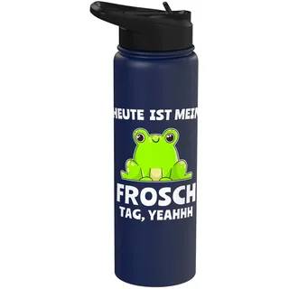 Lustige Frösche Froschmotiv Froschprinz Laubfrosch Frosch Stainless Steel Insulated Water Bottle