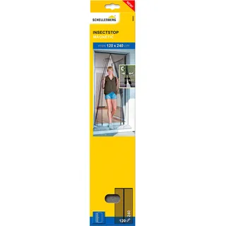 Schellenberg 75889 Magnetischer Mückenvorhang 120 x 240 cm Schwarz