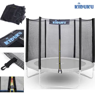 KIDUKU Trampolin Ersatznetz Ø 305 cm - 8 Stangen Sicherheitsnetz Trampolinersatznetz