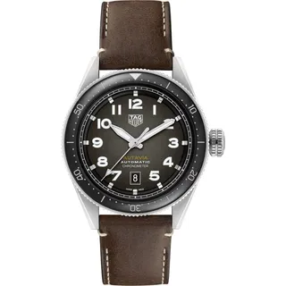 Tag Heuer Autavia Herrenuhr silber braun WBE5114.FC8266