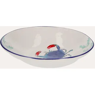 KEYHOMESTORE | Keramik-Salatschüssel mit Krabben und Korallen