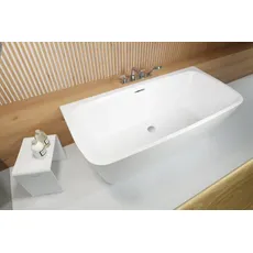 RIHO Adore B2W Badewanne, optional mit Riho Fall, 180x86x57cm, 226 Liter, B08600, Ausführung: ohne Riho Fall