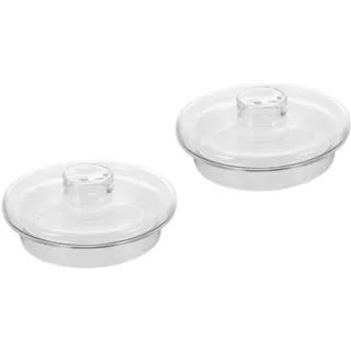 Angoily Glasdeckel Für Teekannen Klarer Teekannendeckel Als Ersatzdeckel Für Teekessel Hitzebeständiger Tea-Topfdeckel Für Zuhause Party Und Camping 2 Stück