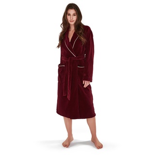 Möve Homewear Schalkragenmantel burgundy XL