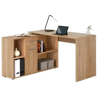 CARO-Möbel Eckschreibtisch Diego Sonoma-Eiche-Nachbildung