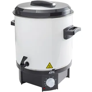 Atrigo Einkochautomat , Schwarz, Weiß , Metall , 40x40x36 cm , Freizeit & Co, Herbstartikel & Winterartikel, Glühwein & Co.