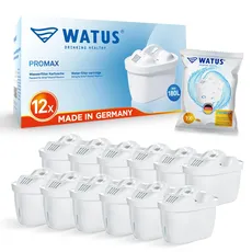 Watus Wasserfilter Kartuschen, für Brita Maxtra+ und Maxtra, Style, Marella, Elemaris, für Ersatz Brita Filterpatronen, Made in Germany (12)