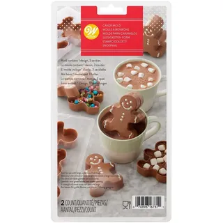 Wilton 3D Lebkuchen Süßigkeitenform - Süßigkeitenform mit 6 Kavitäten für Schokolade, Marshmallows und Streuseln, Lebensmittelqualität