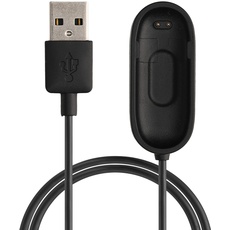 kwmobile USB Kabel Charger kompatibel mit Xiaomi Mi Band 4 Ladekabel - Smart Watch Ersatzkabel - Fitnesstracker Aufladekabel in Schwarz