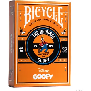 Cartamundi Deutschland Bicycle Disney Classic Goofy, White