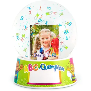 Trendhaus 956231 ABC Champions XXL Foto-Schüttelkugel, Persönliches Geschenk zum Schulanfang