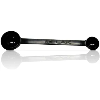 PEAK XXL Dosierlöffel 30cm (Zweiseitig) - 1 Stück (1er Pack) - Schwarz - Kunststoff - Meßlöffel