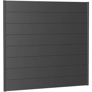 Biohort Sichtschutzelement 194 x 182 cm grau Metall