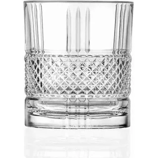 RCR 26720020006 Brillante whiskyglas, 377 ml Whisky-Gläser Tumbler, whiskey-geschenkset, wassergläser, Set von 6, Kristall Tumblergläser, Geschenke für Männer, Hausbesitzer, Veranstaltungen