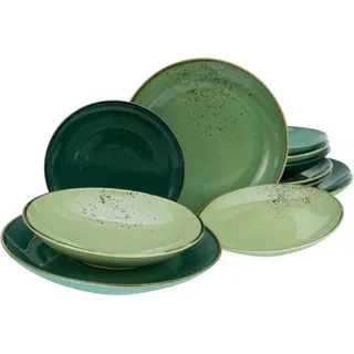 CreaTable Tafelservice NATURE Collection (12-tlg.) Green Life