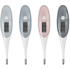 BÉABA, Baby-/Kinder-Thermometer, Schnelle Messung der Temperatur, Weicher Aufsatz, Dicht, Alarmton, Einfache Handhabung, Thermobip, assortierte Farben - zufällige Farbe