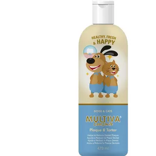 Vetnova Multiva Cool Smile Plaque & Tartar 473ml Hundeergänzungsmittel - Light Blue - One Size