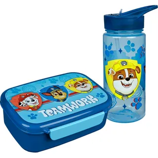 Scooli Lunchbox »Brotzeitdose & Trinkflasche, PAW Patrol«, (Set, 2 tlg.), mit Trinkflasche, blau