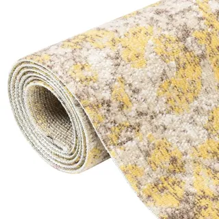 vidaXL Outdoor-Teppich Flachgewebe 80x150 cm Gelb - Gelb