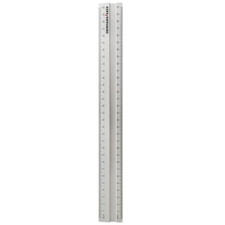 Eberhard Faber 570009 - Aluminium Lineal, 30 cm, rutschfestes und bruchsicheres Metall Lineal