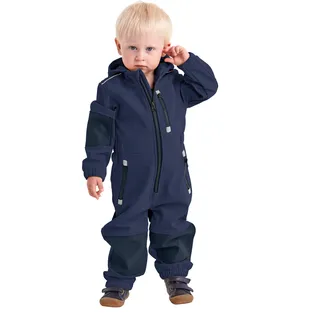 KILLTEC First Instinct by killtec Jungen FIOW 35 MNS ONPC Softshell Overall mit Kapuze, 86/92, dunkelblau