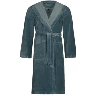 Vossen Bademantel , Blau , Textil , Uni , Gr. S , unisex , Oeko-Tex® Standard 100 , Taschen, besonders flauschig, angenehm warm, hochwertige Qualität, modische Optik , Heimtextilien, Badtextilien, Bademäntel, Bademäntel Herren