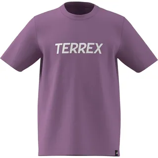 adidas Unisex Kids Terrex Kids Multi Logo T-Shirt, preloved Purple, 11-12 Years