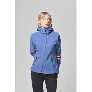Bench. Fleecejacke "NINJA" mit Kapuze mit Reißverschluss, aus Polyester und Kunstfaser, Langarm, dusky blau
