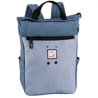 Cityrucksack KANGAROOS, Damen, Gr. B/H/T: 25cm x 36,5cm x 17cm, blau (hellblau), Nylon, Rucksäcke Cityrucksack, Freizeitrucksack Arbeitsrucksack Schulrucksack