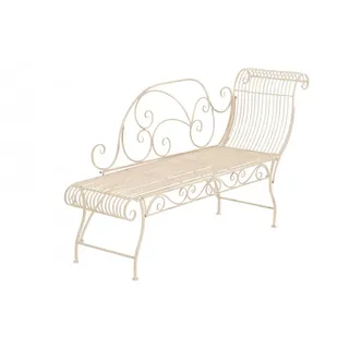 CLP nostalgische Gartenbank Karma aus Eisen nostalgisch,antik-creme - Beige