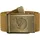 Herrengürtel Canvas Brass Gürtel Buckwheat Brown 4 cm
