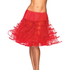 LEG AVENUE 83043 - Mittleren länge Petticoat, Einheitsgröße (Rot)