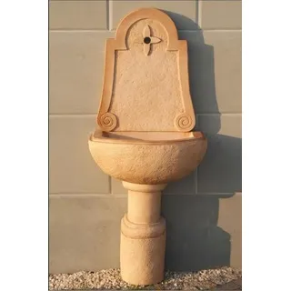 Wandbrunnen Waschbecken Garten Ausgussbecken Gartenspüle Becken Stein  ALLORA - Grau