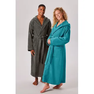 my home Unisex-Bademantel »Regona, Hotelbademantel, Morgenmantel, Standardlänge & Überlänge« 1 Stk. Damen & Herren, mit Taschen, flauschig, weich, Velours, Sauna & Spa