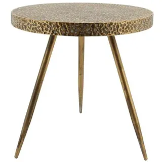 Klein Tisch - Ø38x38,5 cm - Stahl - Gold/Kupfer - Gold, Kupfer