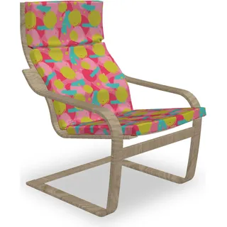 ABAKUHAUS Abstrakt Poäng Sessel Polster, Grunge Runden und Strokes, Sitzkissen mit Stuhlkissen mit Hakenschlaufe und Reißverschluss, Mehrfarbig