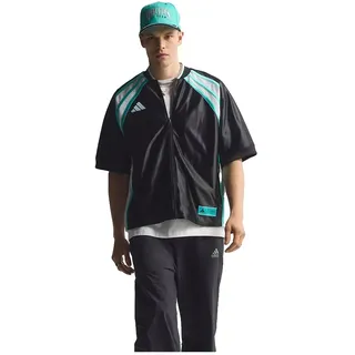 Adidas Mercedes-amg Petronas F1 Team Las Vegas Baseball Kurzarmhemd - Black / White - XL