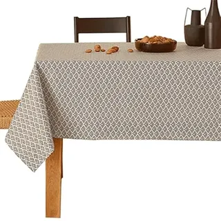Nydel Gatsby Tischdecke, mit Acrylbeschichtung, Grau, rund, 160 cm