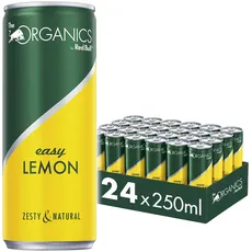 The ORGANICS Easy Lemon by Red Bull, 24 x 250 ml, Dosen Bio Getränke 24er Palette, OHNE PFAND