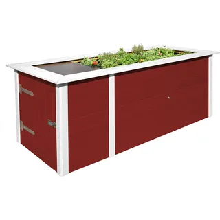 Weka Hochbeet 205 x 79 x 81 cm Rot